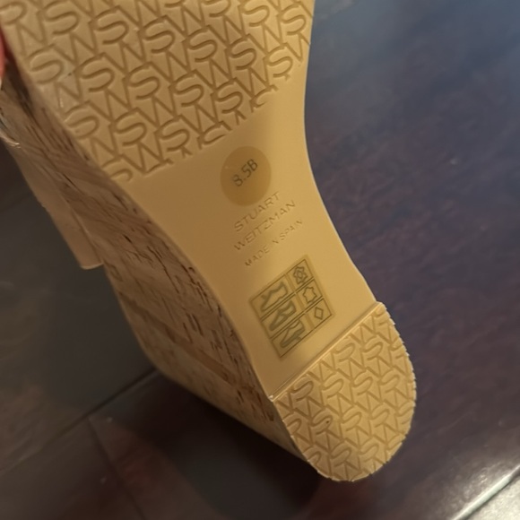 Stuart Weitzman Dayna Women's Tan Wedge Sandal - Picture 6 of 9